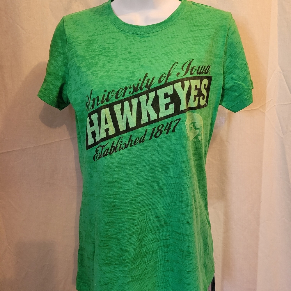 University Of Iowa Hawkeyes Established 1847 Green Tee Shirt